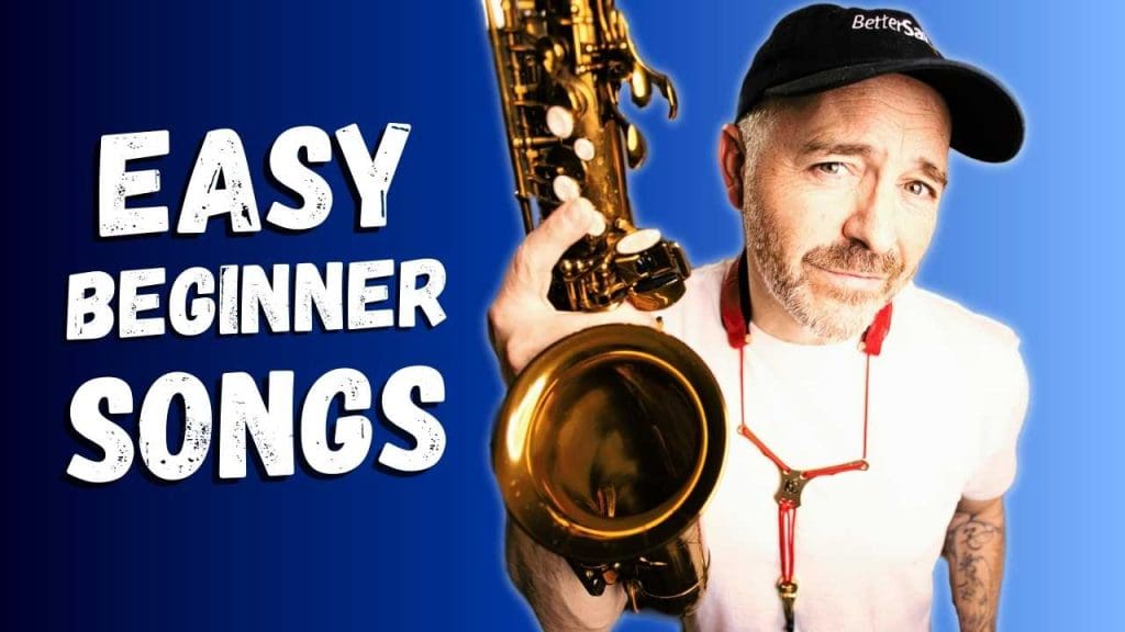 Jay Metcalf holding a saxophone.