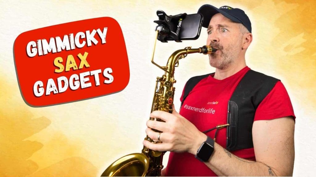Jay using sax gadgets