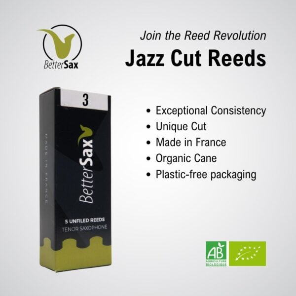 BetterSax Tenor Sax Jazz Cut Reeds – Box of 5 - Image 2
