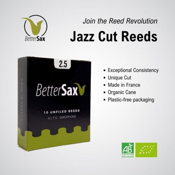 BetterSax Alto Sax Jazz Cut Reeds – Box of 10 - Image 2