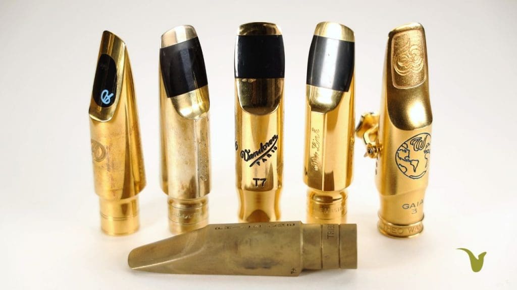6 Metal Tenor Sax Mouthpieces