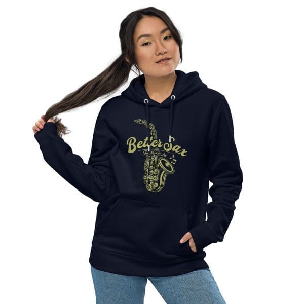Premium BetterSax Vintage Alto Design Hoodie - Image 2